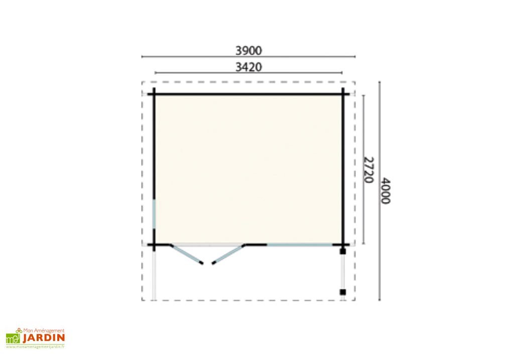 abri de jardin moderne en bois d’épicéa brut aston – 15,6 m² abri de jardin moderne en bois d’épicéa brut aston – 15,6 m²