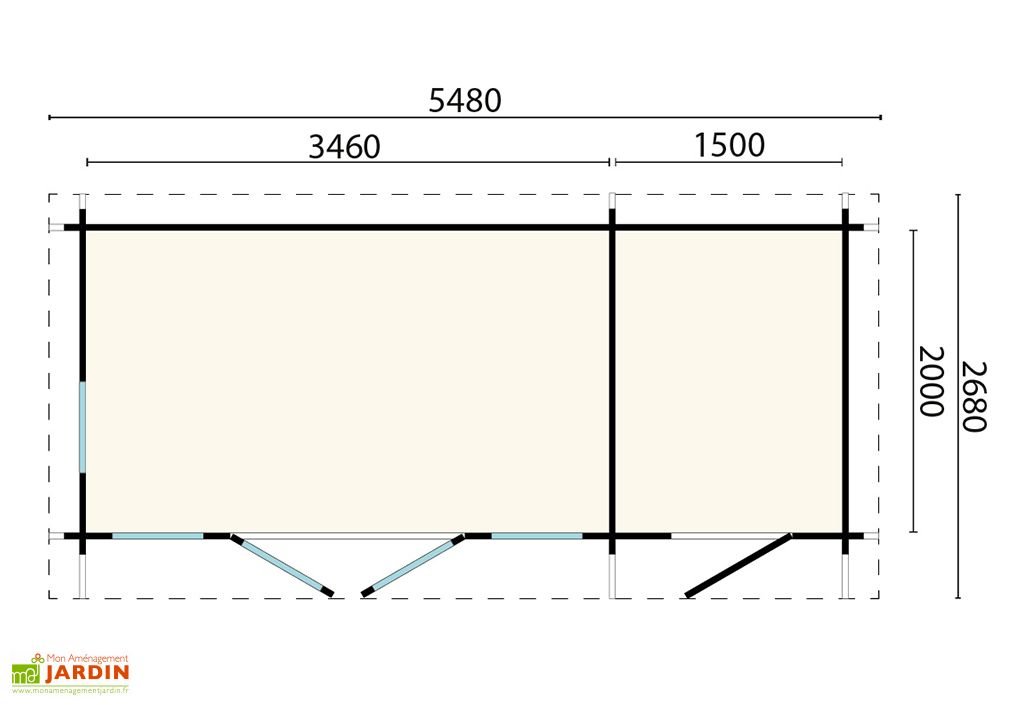 abri de jardin moderne en bois d’épicéa brut milford – 14,68 m² abri de jardin moderne en bois d’épicéa brut milford – 14,68 m²