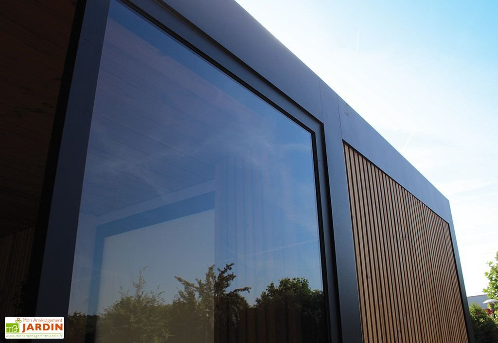 pool house abri jardin en aluminium, bois traité et verre maluwi 20 m² pool house abri jardin en aluminium, bois traité et verre maluwi 20 m²