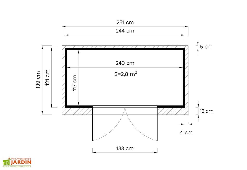 abri de jardin en bois de sapin traité skur 2 – 3,17 m² abri de jardin en bois de sapin traité skur 2 – 3,17 m²