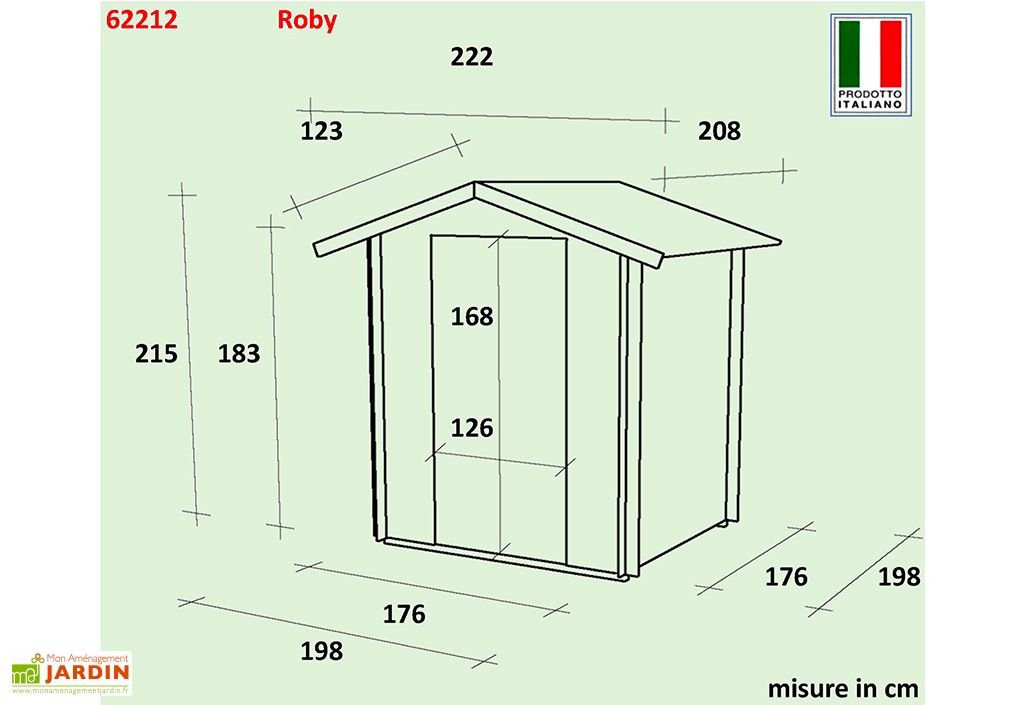 abri de jardin en bois brut 4 m² 19 mm roby abri de jardin en bois brut 4 m² 19 mm roby