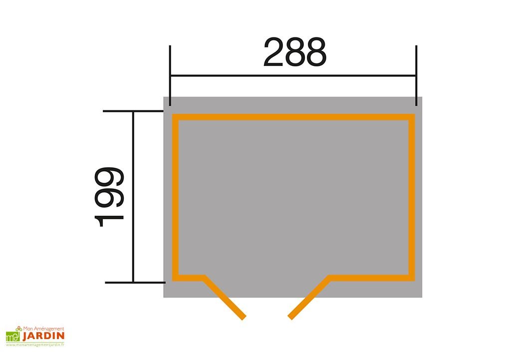 abri de jardin modulable en bois de pin traité – 5,73 m² abri de jardin modulable en bois de pin traité – 5,73 m²
