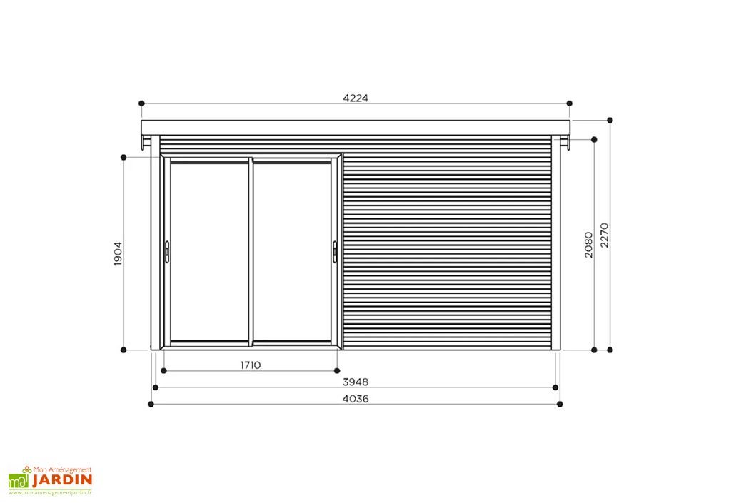 abri de jardin en bois d’épicéa traité avec baie vitrée faro 12,25 m² abri de jardin en bois d’épicéa traité avec baie vitrée faro 12,25 m²