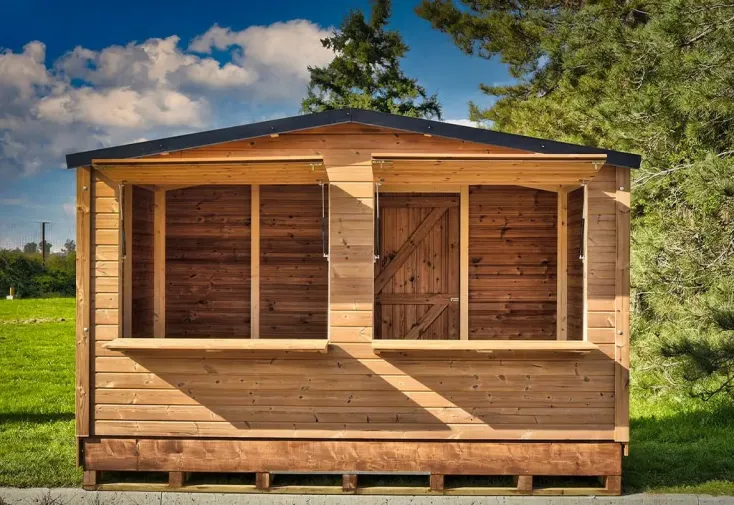 kiosque commercial en bois tht 5 m² – stand de vente pour marché adèle kiosque commercial en bois tht 5 m² – stand de vente pour marché adèle