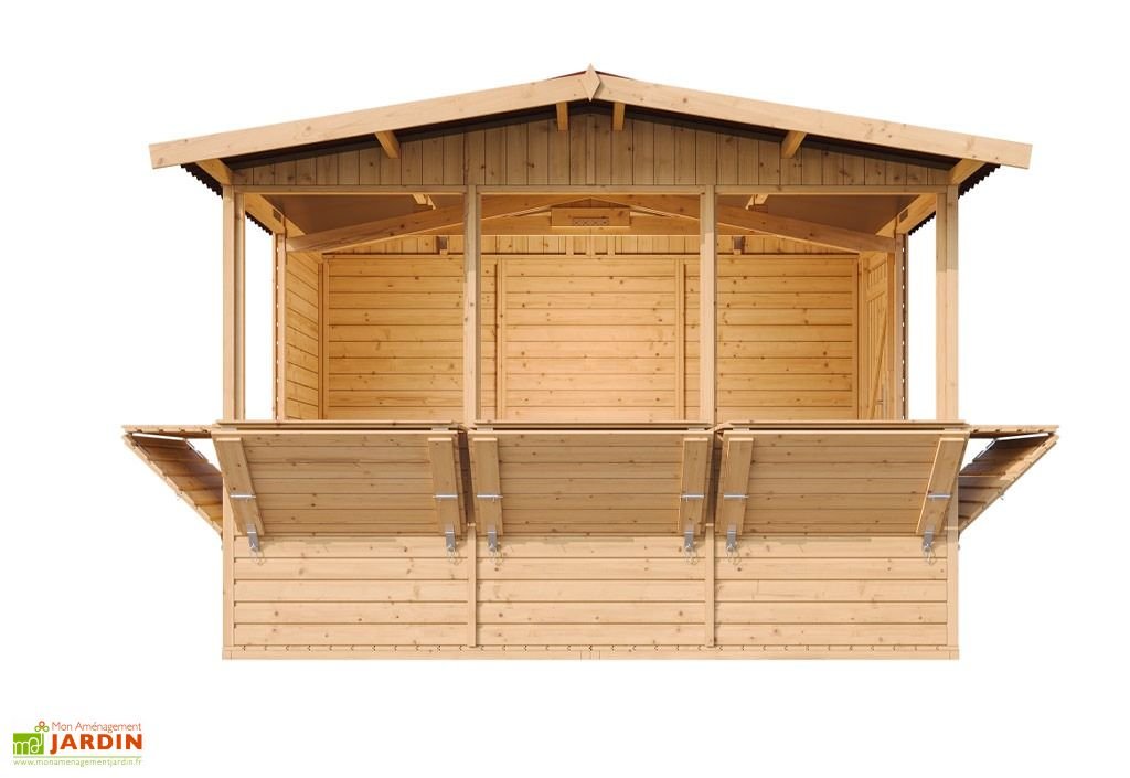 kiosque commercial en bois 6 m² – stand de vente pour marchés m150b kiosque commercial en bois 6 m² – stand de vente pour marchés m150b