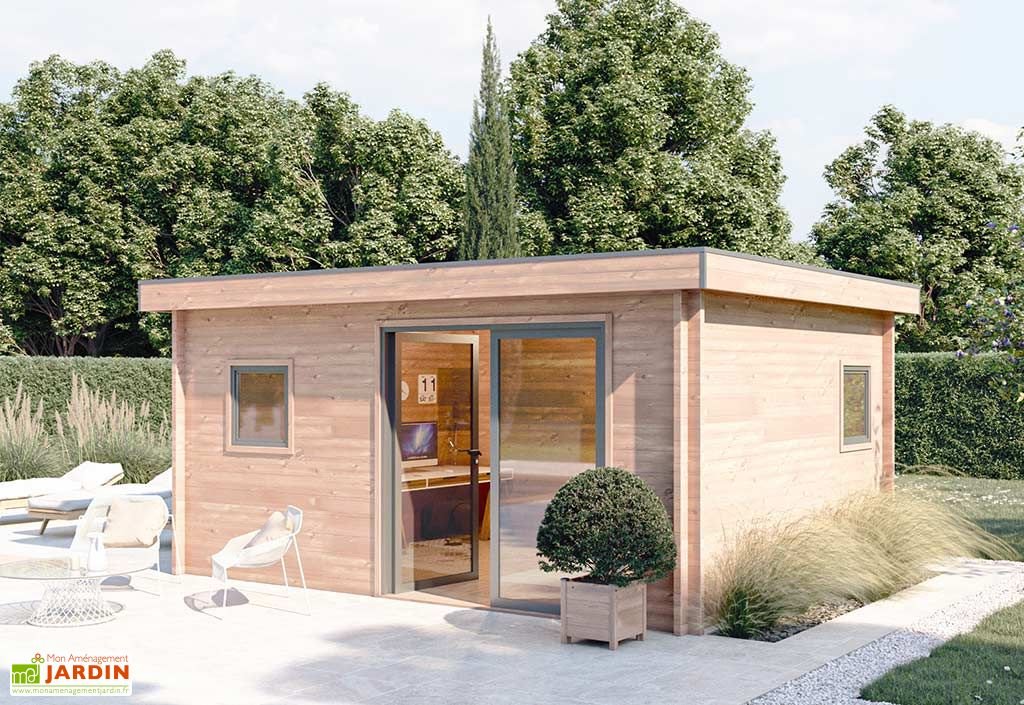 chalet de jardin en bois douglas brut nantua – 20 m² chalet de jardin en bois douglas brut nantua – 20 m²