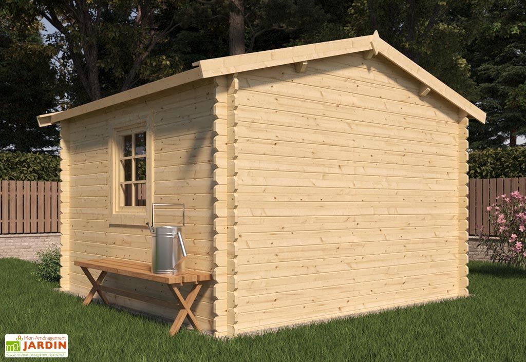 abri de jardin en bois de pin brut avec fenêtre 8,8 m² vallo abri de jardin en bois de pin brut avec fenêtre 8,8 m² vallo